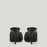 Saint Laurent Renée Cassandre embroidered mesh mules