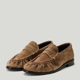 Saint Laurent Le Loafer supple suede loafers