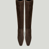 Saint Laurent Françoise 95 suede knee boots