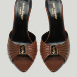 Saint Laurent Babylone leather sandals