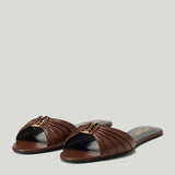 Saint Laurent Babylone smooth leather slides
