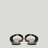Saint Laurent Babylone smooth leather slides