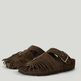 Etro Etro x Birkenstock Gizeh fringed suede sandals