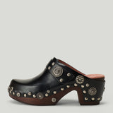 Chloé Talis studded leather clogs