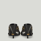Versace Gianni embroidered leather mules