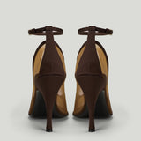 Alaïa grosgrain-trimmed tulle pumps