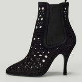 Alaïa Vienne 100 suede ankle boots