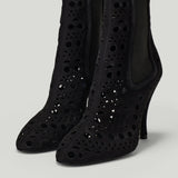 Alaïa Vienne 100 suede ankle boots