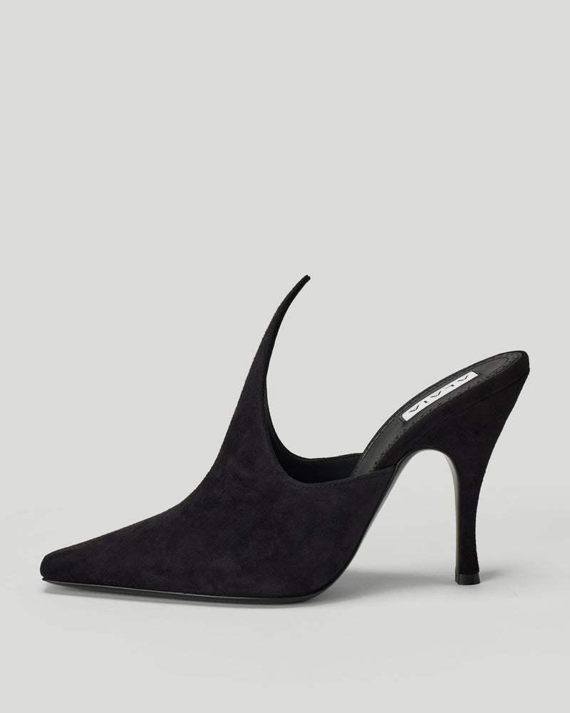 Alaïa suede mules