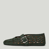 Alaïa Vienne suede ballet flats