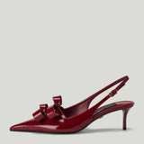 Dolce & Gabbana Patent-leather slingback pumps