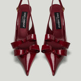 Dolce & Gabbana Patent-leather slingback pumps