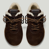 Miu Miu Gymnasium suede and shearling sneakers