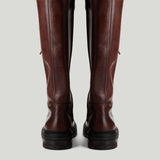 Miu Miu Leather lace-up boots