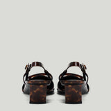 Roger Vivier Belle Vivier 45 animal-print patent leather slingback pumps