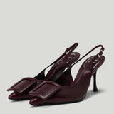 Roger Vivier Viv' in the City leather slingback pumps