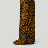 GIVENCHY Shark Pinch pony-effect leather boots