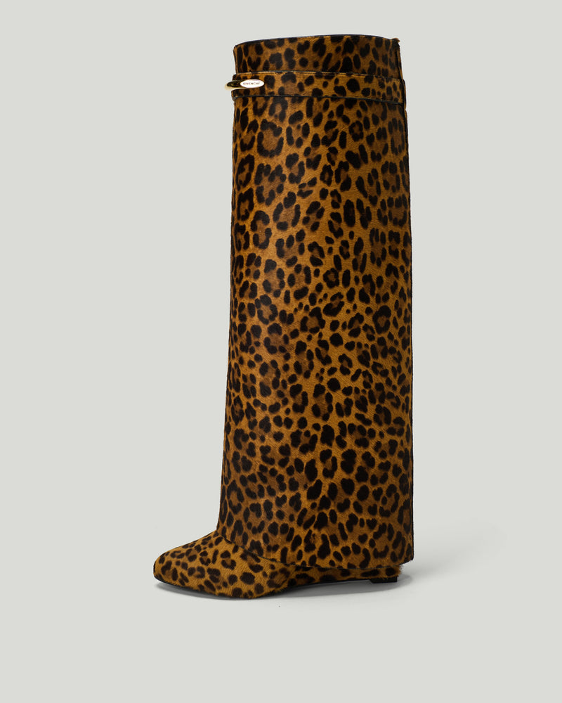 GIVENCHY Shark Pinch pony-effect leather boots
