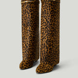 GIVENCHY Shark Pinch pony-effect leather boots