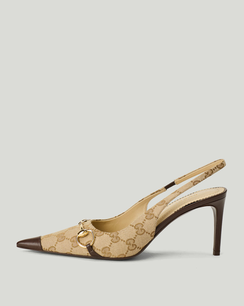 Gucci Donna Horsebit slingback pumps