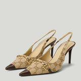 Gucci Donna Horsebit slingback pumps