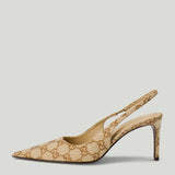 Gucci GG embellished slingback pumps