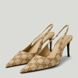 Gucci GG embellished slingback pumps