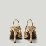 Gucci GG embellished slingback pumps