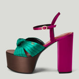 Valentino Garavani Crasher satin platform sandals