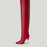 Valentino Garavani DeBoot 105 leather over-the-knee boots