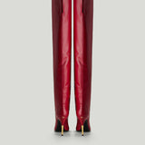 Valentino Garavani DeBoot 105 leather over-the-knee boots