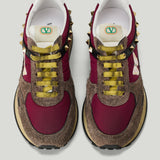 Valentino Garavani Stud-Up embroidered suede-trimmed sneakers