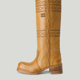 Miu Miu Leather Knee-High Boots