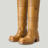 Miu Miu Leather Knee-High Boots
