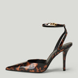 Balmain patent leather strappy pumps