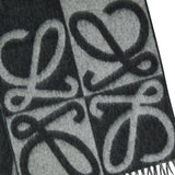 Loewe Fringed wool and cashmere blend jacquard scarf