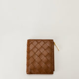 Bottega Veneta Intrecciato small bi-fold wallet