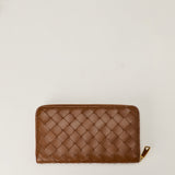 Bottega Veneta Intrecciato zip-around wallet
