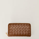 Bottega Veneta Intrecciato zip-around wallet
