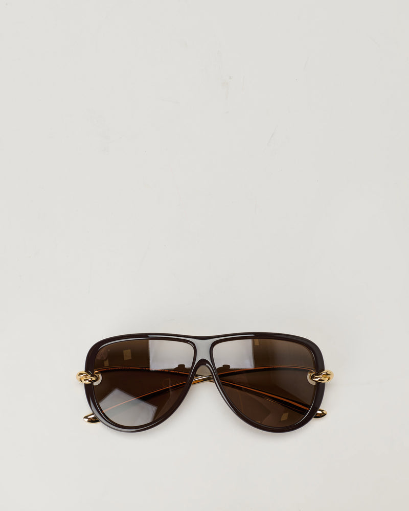 Bottega Veneta Eyewear Knot aviator sunglasses