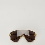 Bottega Veneta Knot shield sunglasses