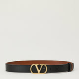 Valentino Garavani VLogo Signature reversible leather belt