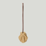 Chloé Shell-embellished raffia bag charm