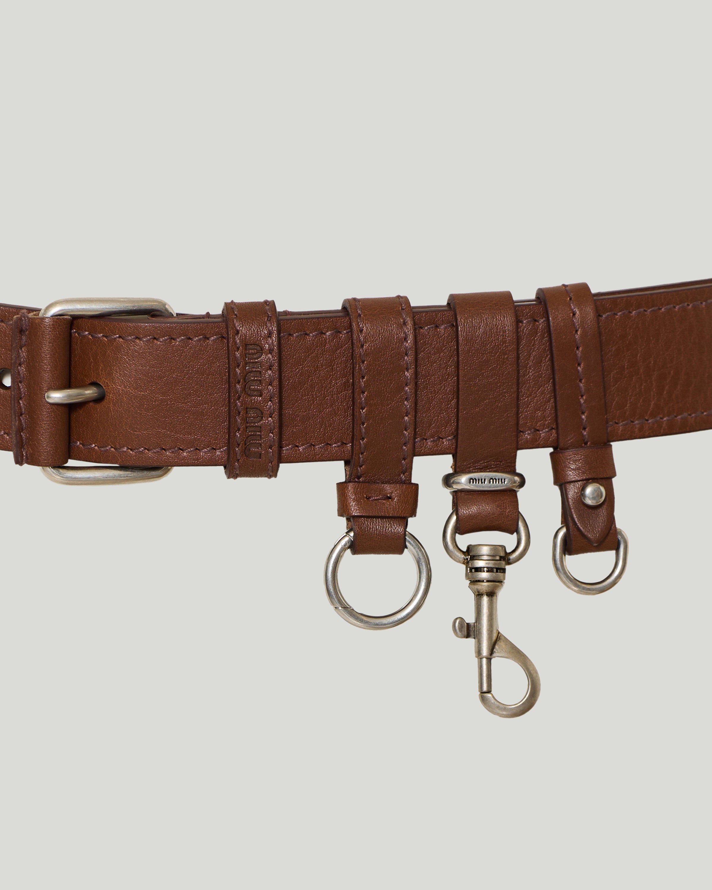 Miu Miu Logo-detailed belt – Luisa World