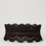Alaïa Vienne suede corset belt
