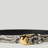 KHAITE Dome python belt