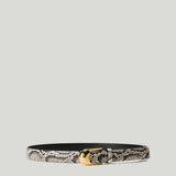 KHAITE Dome python belt