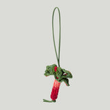 JW Anderson Rhubarb crocheted cotton bag charm