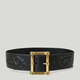 Etro Embroidered leather belt