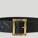 Etro Embroidered leather belt